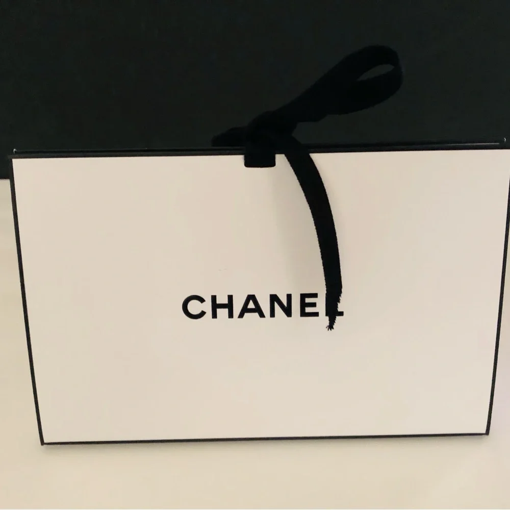 Authentic Chanel Small Gift Box & Small Triangle Gift Box, With Tissue & Shreds